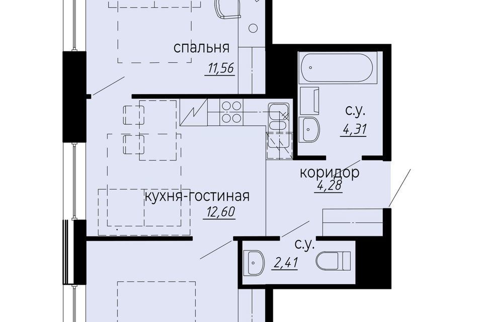 квартира г Санкт-Петербург ул Курчатова 9 Выборгский район фото 1