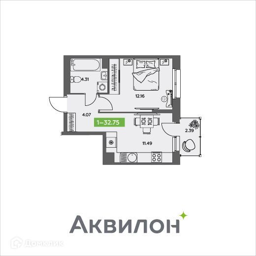квартира г Северодвинск ул Тургенева муниципальное образование Северодвинск фото 1