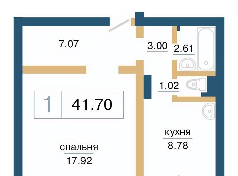 квартира г Красноярск р-н Советский микрорайон «Нанжуль-Солнечный» фото 1