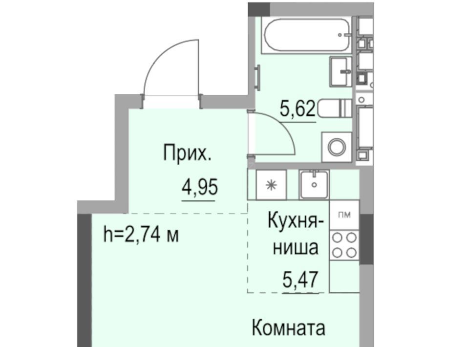 квартира г Ижевск р-н Октябрьский ул Лихвинцева 17 фото 1