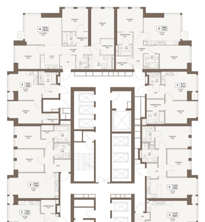 квартира г Москва метро Площадь Гагарина 5-й Донской проезд, вл 21к 6 фото 2