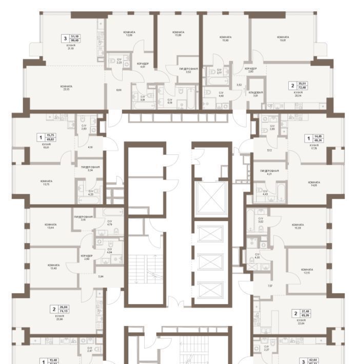 квартира г Москва метро Площадь Гагарина 5-й Донской проезд, вл 21к 6 фото 2