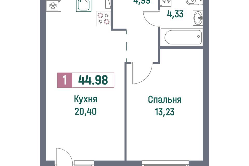 квартира р-н Всеволожский г Мурино жилой комплекс Фотограф фото 1