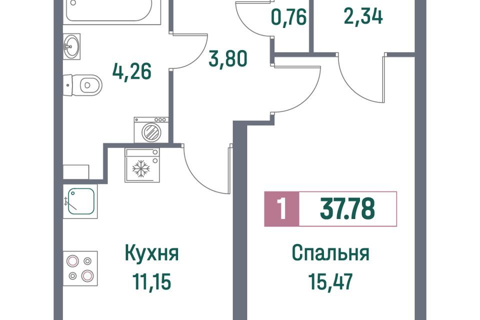 квартира р-н Всеволожский г Мурино жилой комплекс Фотограф фото 1