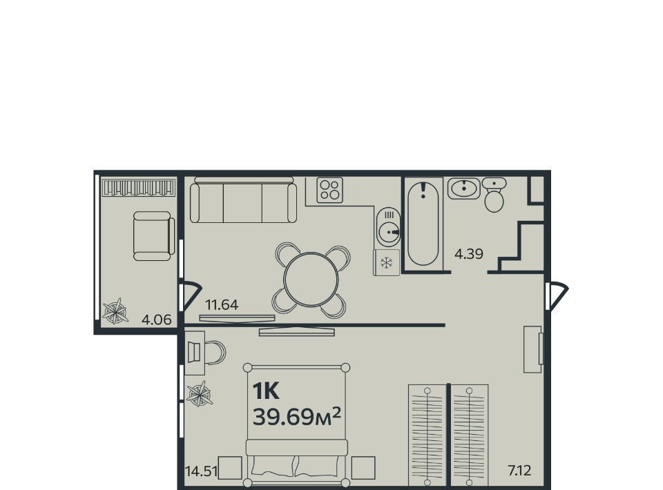 квартира г Выборг р-н Центральный ул Малая Каменная 10к/4 фото 1