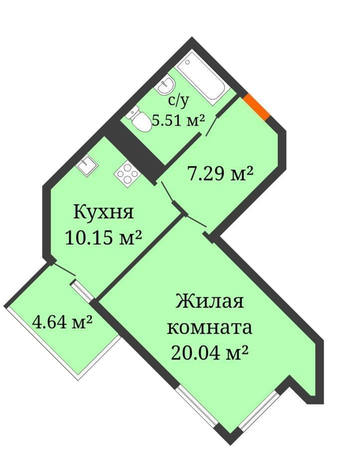 квартира г Краснодар р-н Прикубанский ул Ветеранов 3 д. 85 фото 1