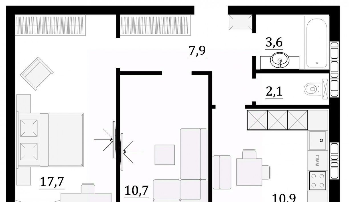 квартира г Воронеж р-н Левобережный ул Героев Стратосферы 13а фото 1