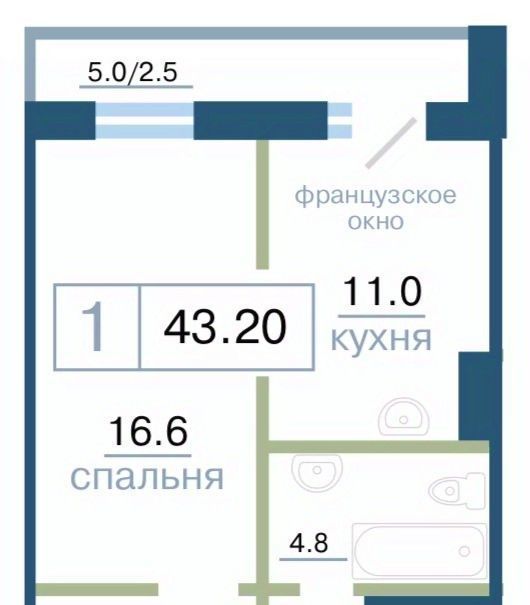 квартира г Красноярск р-н Железнодорожный ул Дубровинского 110а фото 1