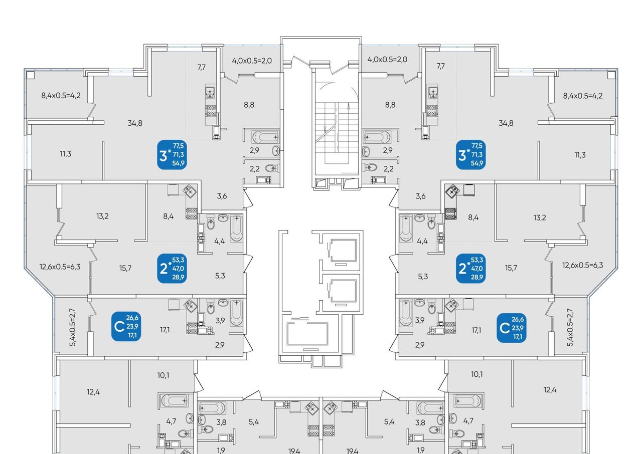 квартира г Краснодар р-н Прикубанский мкр Любимово 7/1 фото 2