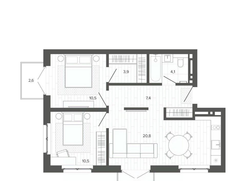 квартира г Барнаул р-н Центральный тракт Змеиногорский 35бк/3 фото 1