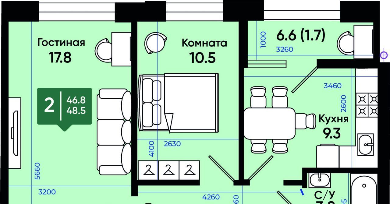 квартира г Батайск ул Олимпийское Кольцо 36к/3 фото 1