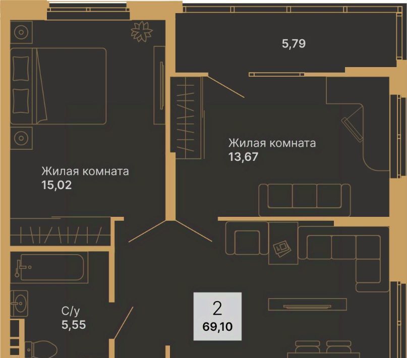 квартира г Верхняя Пышма ЖК «Дуэт» Проспект Космонавтов фото 1