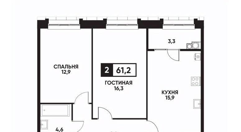 квартира г Ставрополь р-н Промышленный ул Андрея Голуба 16к/1 фото 1