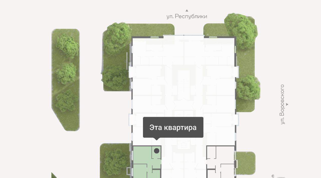 квартира г Тюмень р-н Ленинский ул Республики 204б фото 1