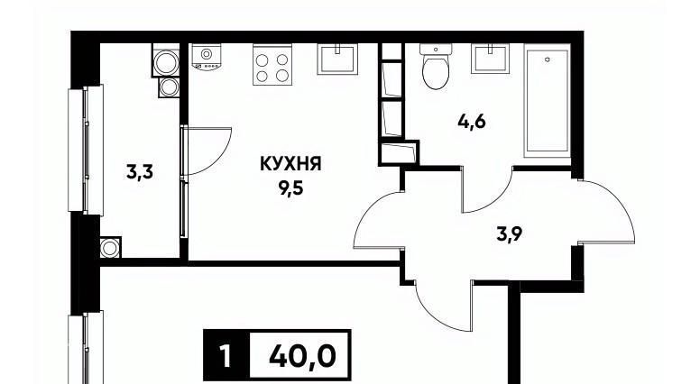 квартира г Ставрополь р-н Промышленный № 35 мкр, Основа жилой комплекс фото 1
