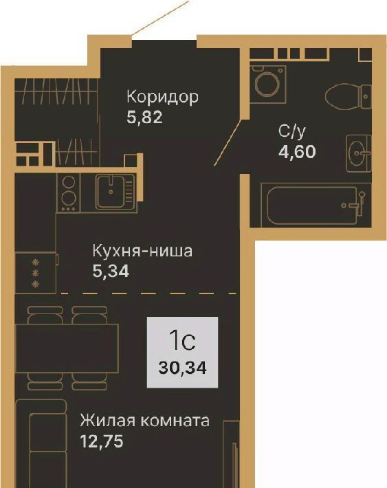 квартира г Верхняя Пышма ЖК «Дуэт» Проспект Космонавтов фото 1