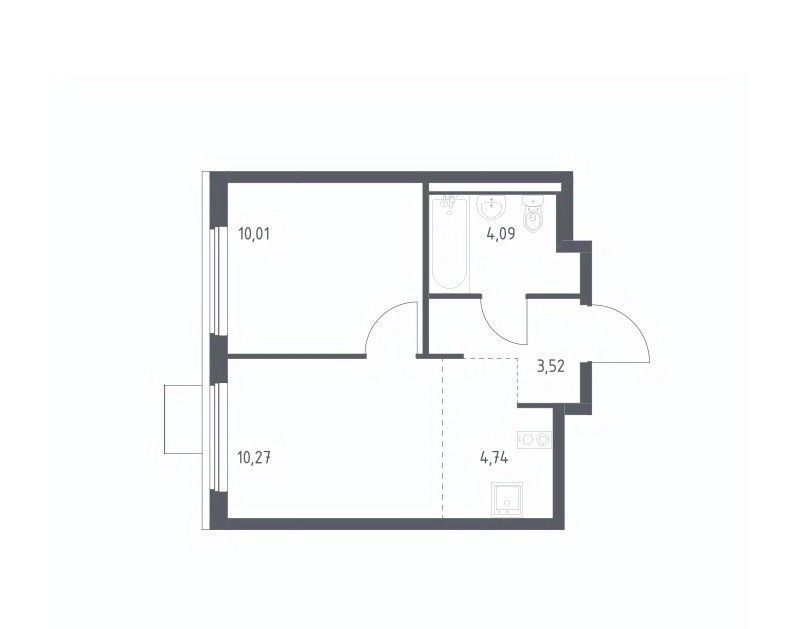 квартира г Видное ЖК Горки Парк 8/1 Зябликово фото 1