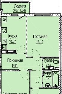 квартира г Нижний Новгород р-н Новый Буревестник Лесной городок Город жилой комплекс фото 2