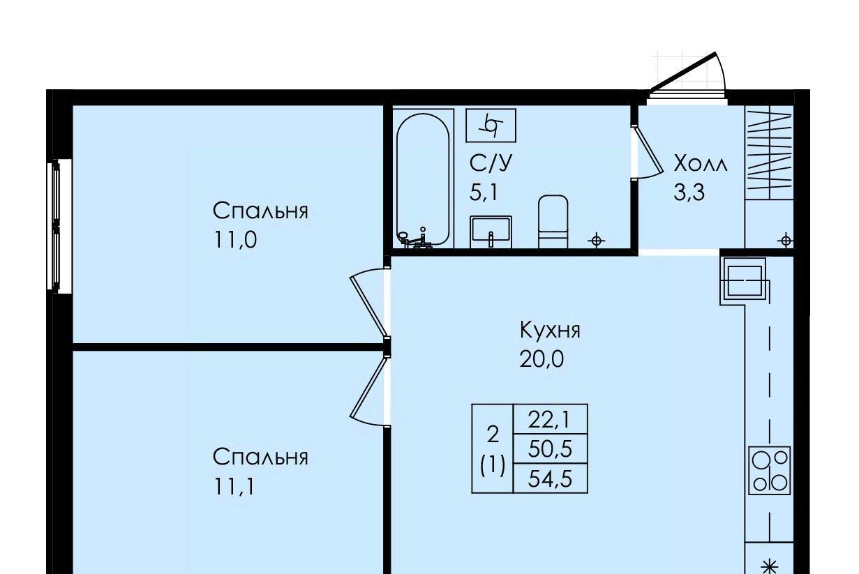 квартира р-н Гатчинский г Коммунар ул Просвещения 2 Шушары фото 1