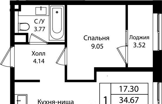 квартира г Краснодар р-н Карасунский ул Сормовская 1/2к 1 фото 1