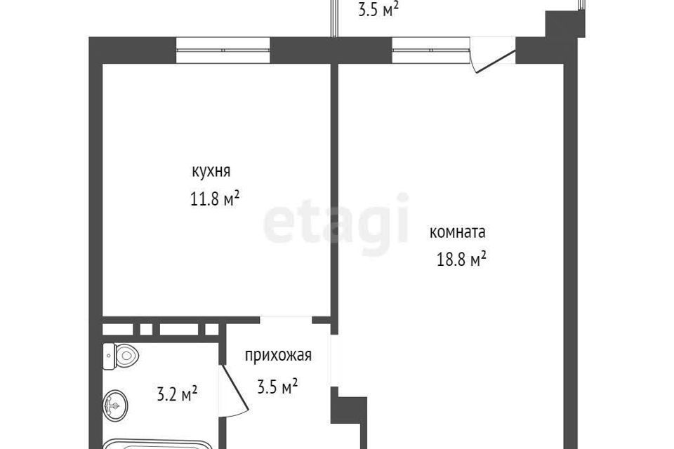 квартира г Красноярск ул Апрельская 5и городской округ Красноярск фото 2