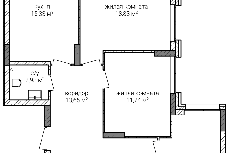 квартира г Нижний Новгород ул Героя Советского Союза Аристархова 1 городской округ Нижний Новгород фото 1