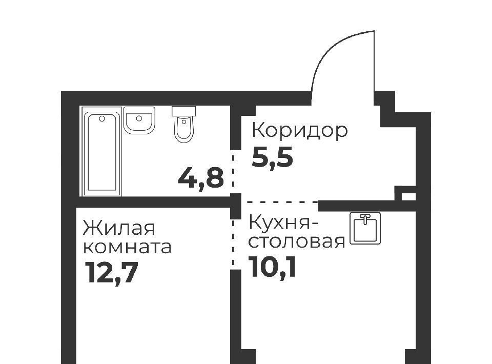 квартира г Челябинск п Бабушкина р-н Калининский ЖК «Голос Кашириных» фото 1