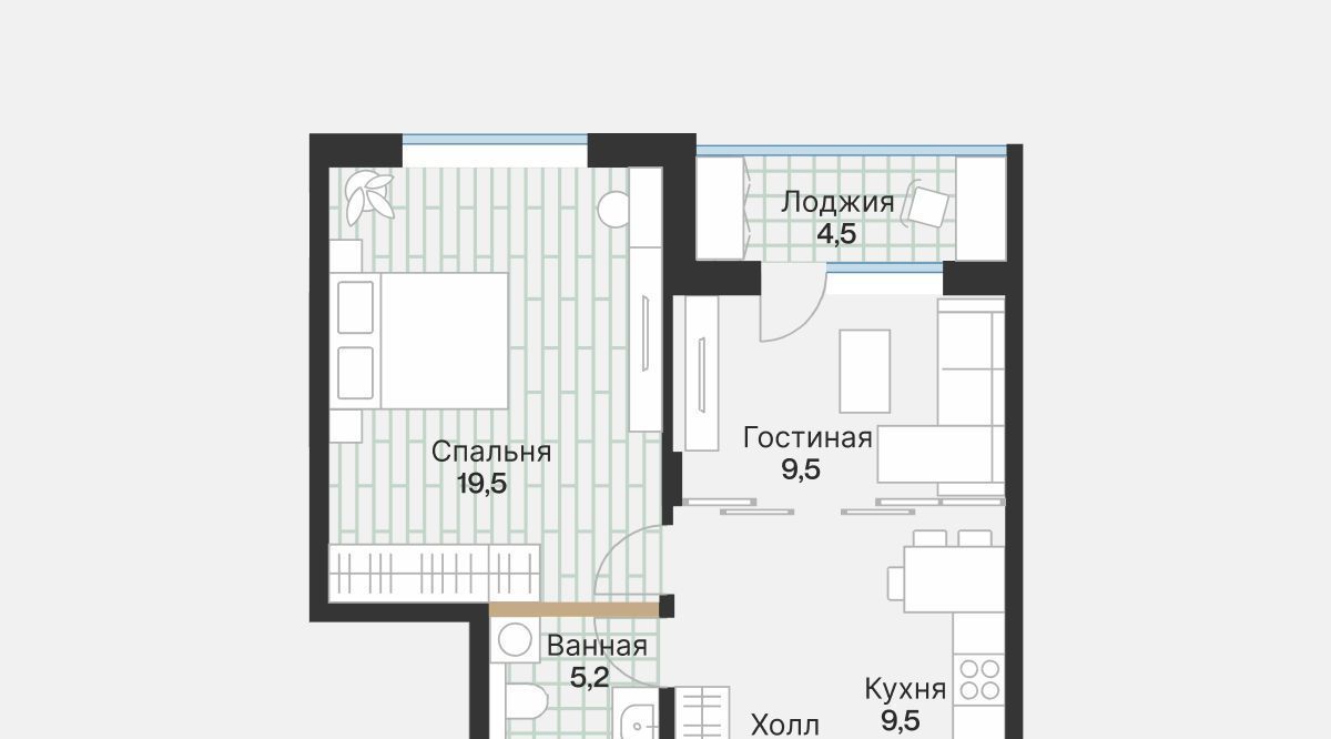 квартира г Тюмень р-н Калининский ул Ямская 1/23 159с фото 6