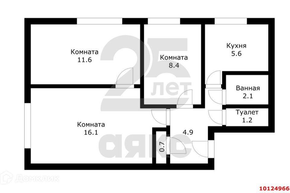 квартира г Краснодар ул Трудовой Славы 18 муниципальное образование Краснодар фото 6