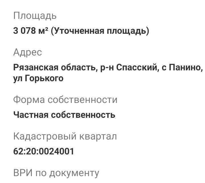 земля р-н Спасский с Панино ул Горького фото 3