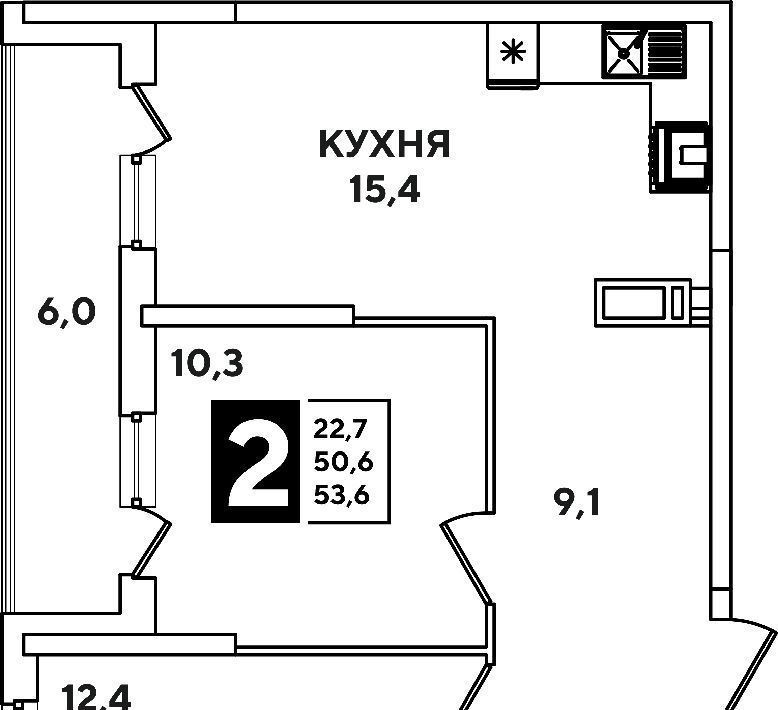 квартира г Краснодар р-н Прикубанский ул им. Ивана Беличенко 89 фото 1