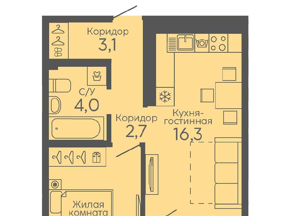 квартира г Екатеринбург Ботаническая б-р Новосинарский 6 фото 1