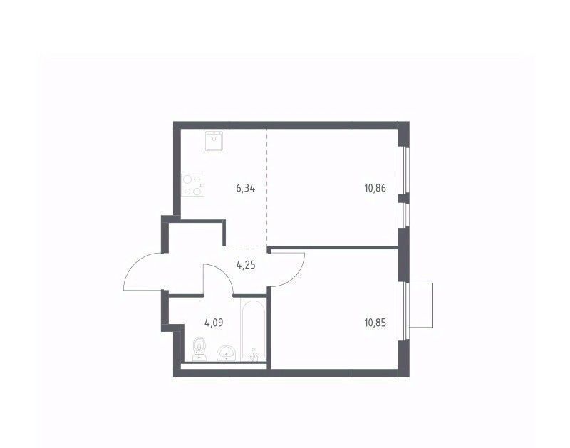 квартира г Видное ЖК Горки Парк 8/2 Зябликово фото 1