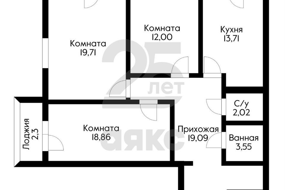 квартира г Краснодар ул Железнодорожная 23/1 муниципальное образование Краснодар фото 6