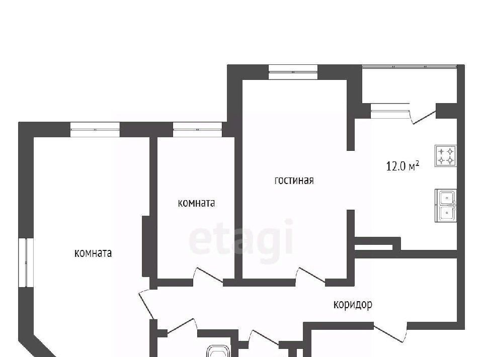 квартира г Саратов р-н Фрунзенский ЖК Царицынский 4к/2 фото 24