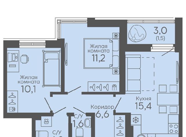 Ботаническая микрорайон Новокольцовский Новокольцовский жилой комплекс, 6 фото