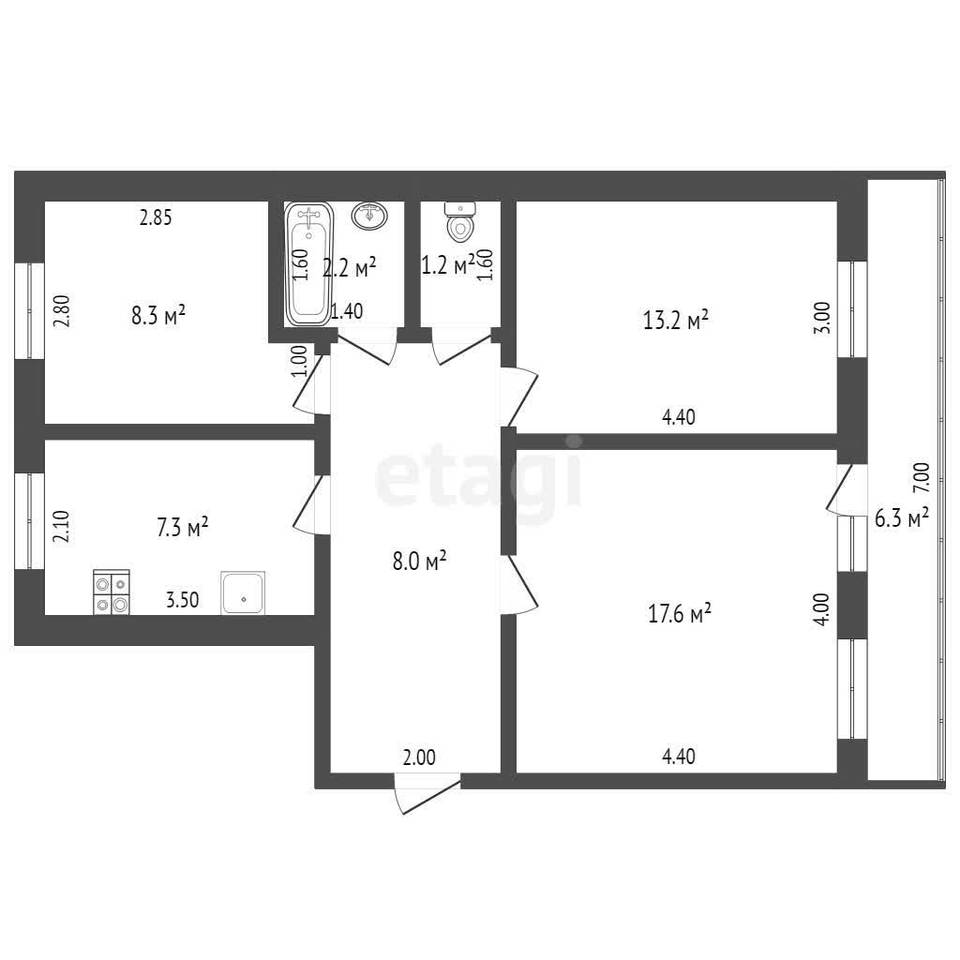 квартира г Красноперекопск мкр 8 2 Симферополь фото 9