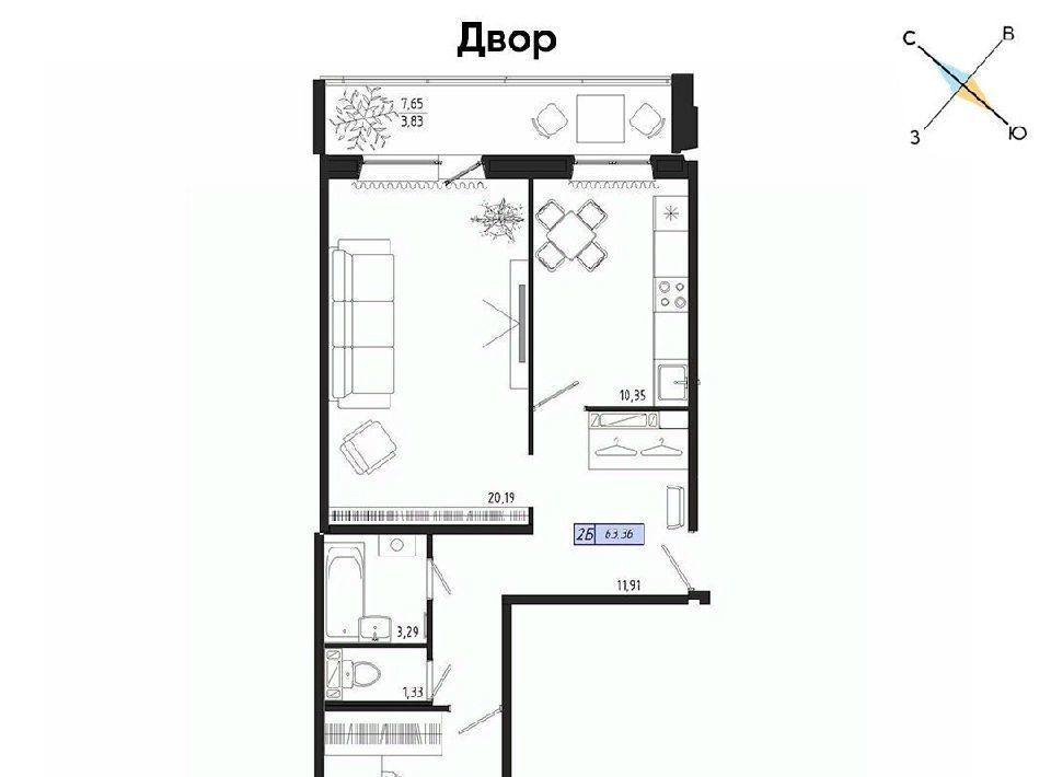 квартира г Томск р-н Октябрьский тракт Иркутский 185б фото 1