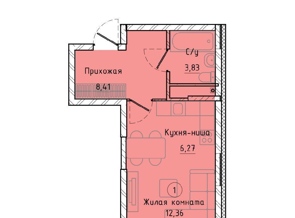 квартира г Екатеринбург Чкаловская ул Машинная 1в/2 фото 1