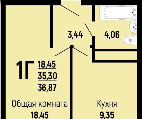 квартира г Краснодар р-н Прикубанский Славянский микрорайон ул Заполярная 39/10 фото 1