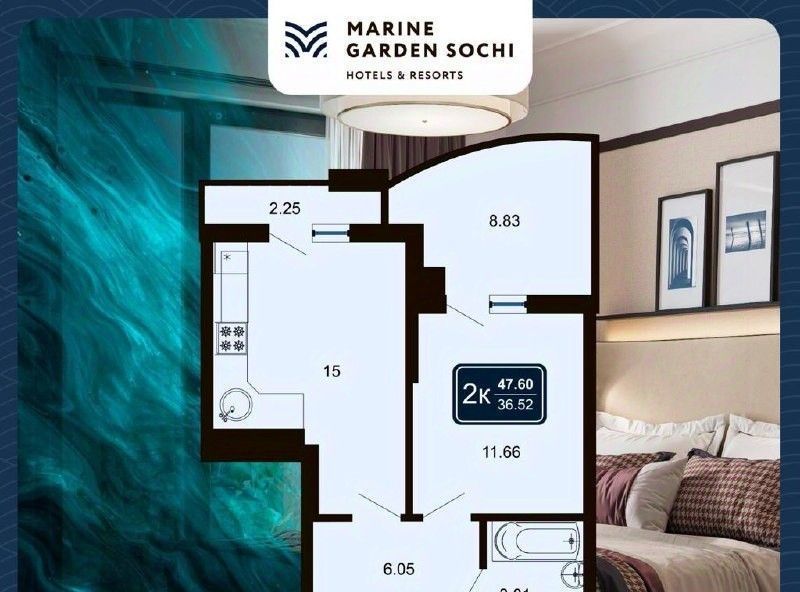 квартира г Сочи р-н Хостинский ул Володарского 6 фото 1