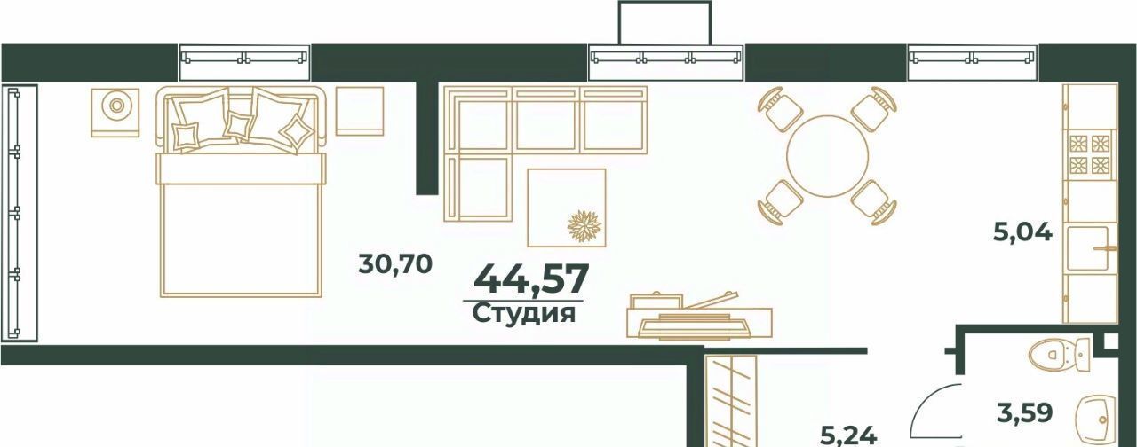 квартира г Хабаровск р-н Индустриальный Южный микрорайон ул Рокоссовского фото 1