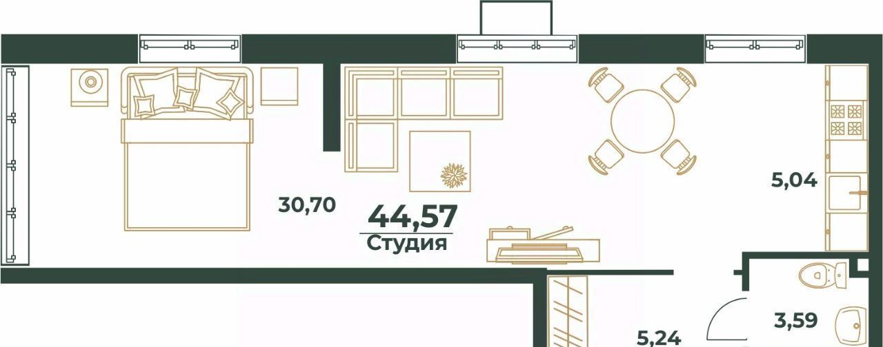 квартира г Хабаровск р-н Индустриальный Южный микрорайон ул Рокоссовского фото 1