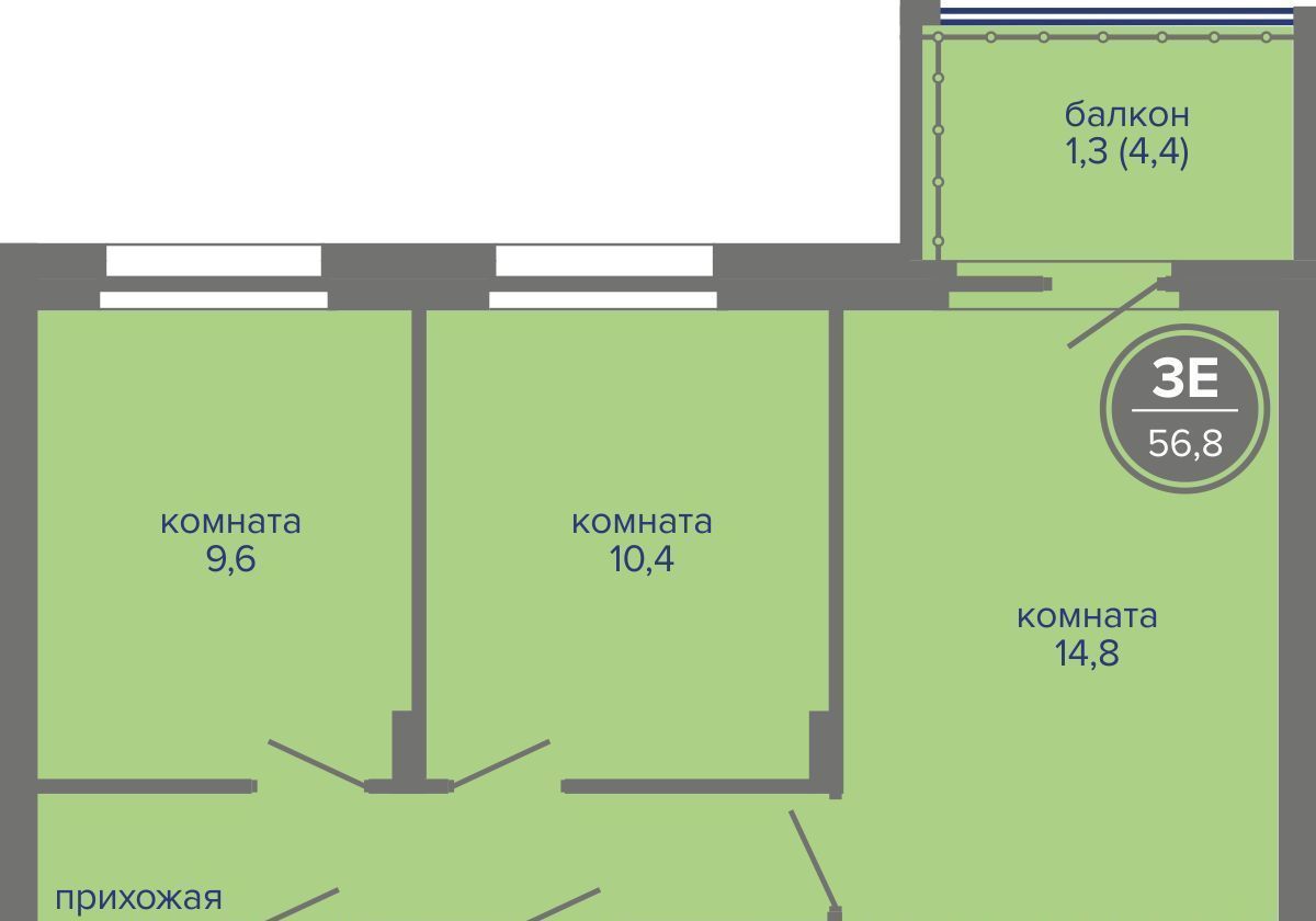 квартира г Пермь р-н Индустриальный ш Космонавтов 309а фото 1