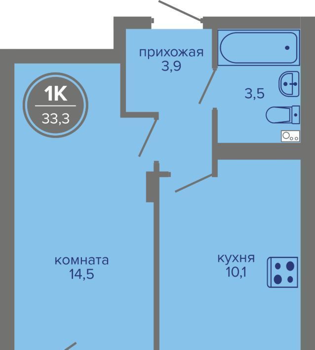 квартира г Пермь р-н Индустриальный ш Космонавтов 309ак/1 фото 1