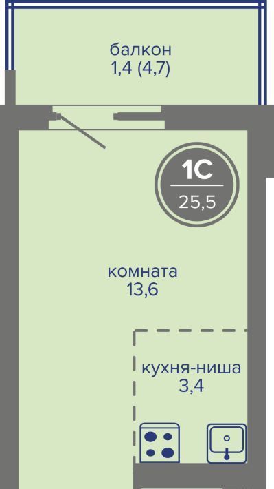 квартира г Пермь р-н Индустриальный ш Космонавтов 309ак/1 фото 1