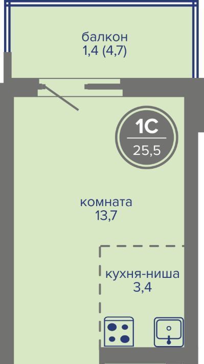 квартира г Пермь р-н Индустриальный ш Космонавтов 309ак/1 фото 1