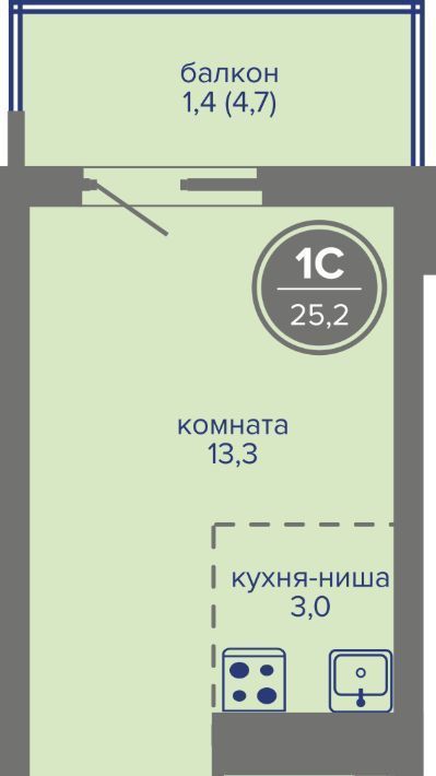 квартира г Пермь р-н Индустриальный ш Космонавтов 309ак/1 фото 1