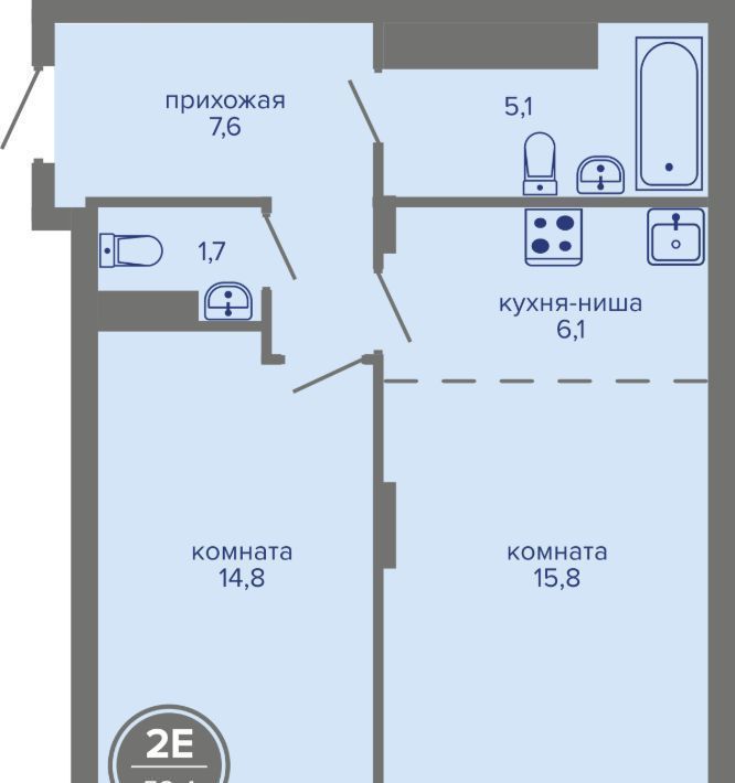 квартира г Пермь р-н Индустриальный ш Космонавтов 309а фото 1