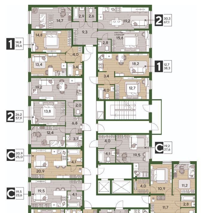 квартира г Краснодар р-н Прикубанский ул им. Анны Ахматовой фото 2